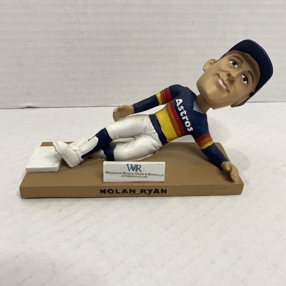 Nolan Ryan RR Express Houston Astros MLB 2005 SGA Bobblehead Stolen Base Sliding